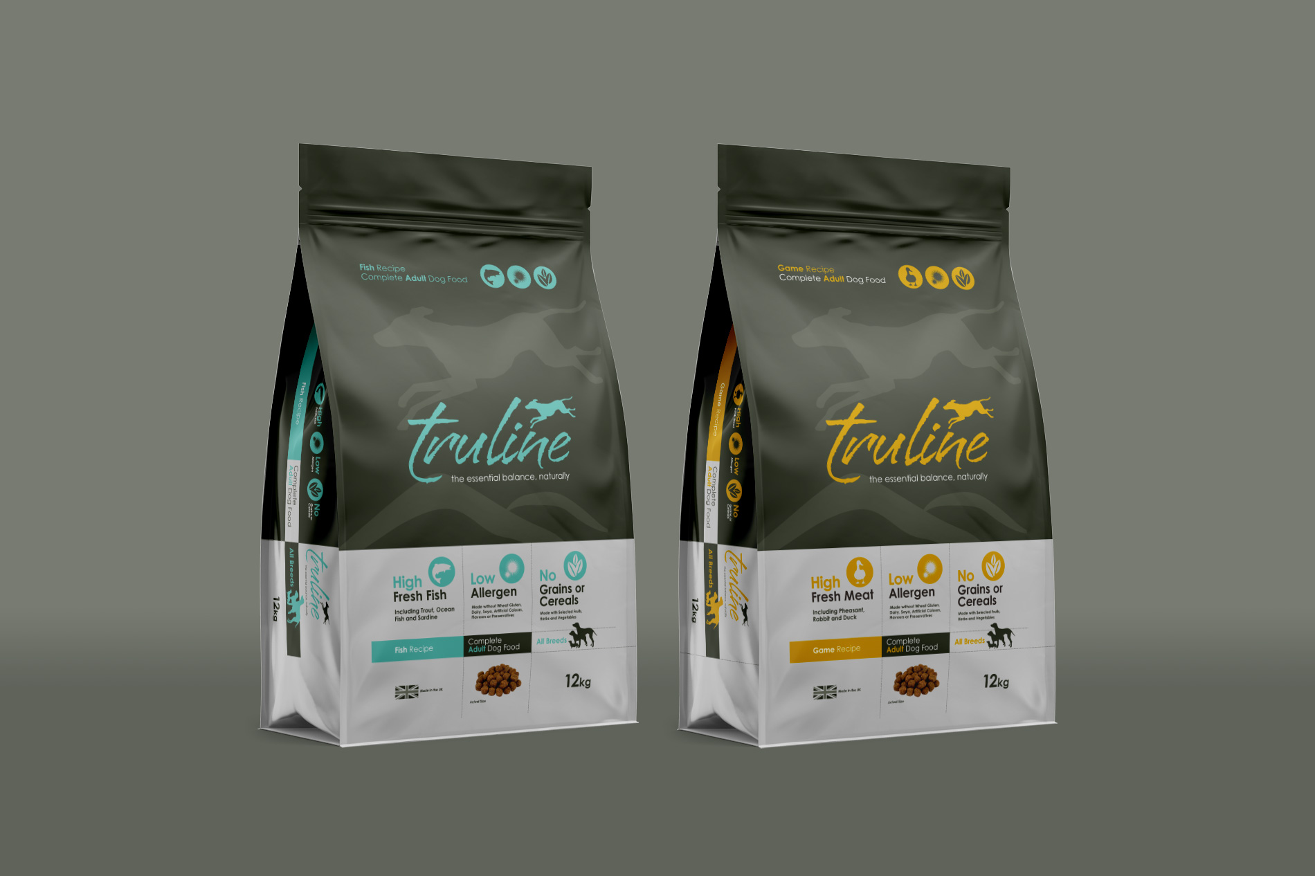 Branding & Packaging design for Truline, Pero Pet Foods