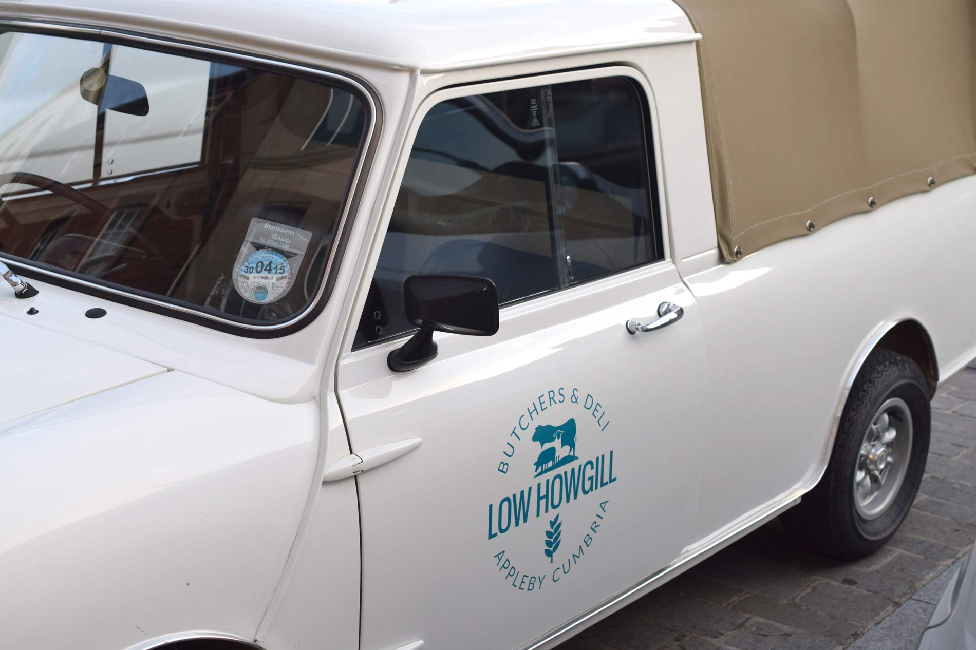 Low Howgill Butcher & Deli, Appleby, Cumbria logo branded mini design
