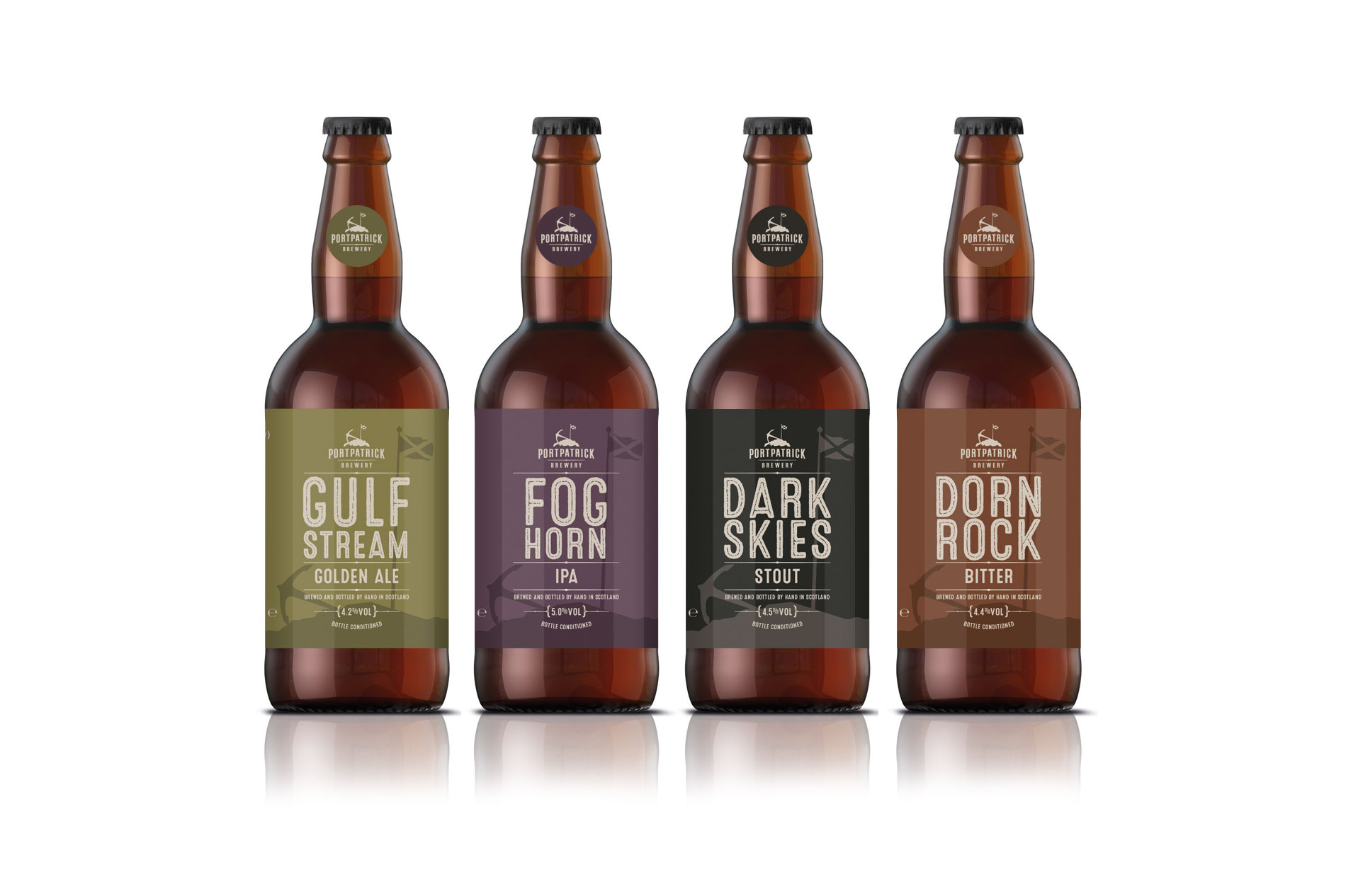 Portpatrick Brewery Beer Brand Label Designs
